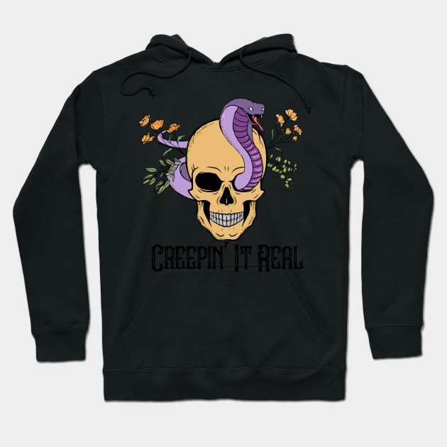 CREEPIN' IT REAL halloween Hoodie by Misfit04